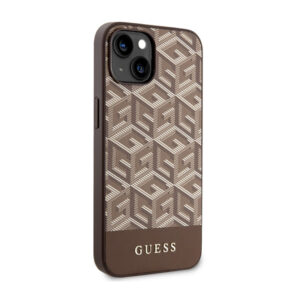 Guess GCube Stripes MagSafe - dėklas skirtas Apple iPhone 14 Brown - Image 4