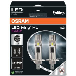 LEMP AUTO LED H1 12V 9W 1400 6500K 2VNT - Image 2