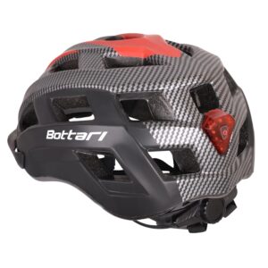 Dviratininkų šalmas Bottari 94001RB, juodas/raudonas, S/M - Image 3