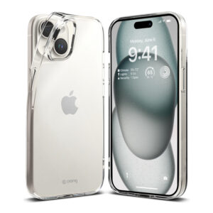 Crong Crystal Slim Cover - dėklas skirtas Apple iPhone 15 Transparent - Image 1