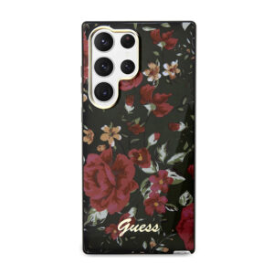 Guess Flower Collection - dėklas skirtas Samsung Galaxy S23 Ultra Khaki - Image 3