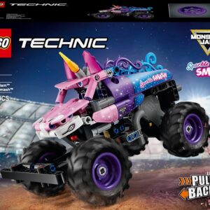 LEGO Technic Monster Jam Sparkle Smash su diskų įtaisu typu pull-back 42220