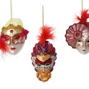 Eglutės žaisliukas Mask, 10 cm, stiklas