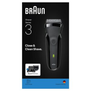 Barzdaskutė Braun Series 3+ 3000BT, juoda - Image 3