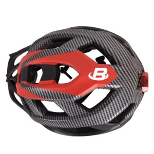 Dviratininkų šalmas Bottari 94001RB, juodas/raudonas, S/M - Image 2