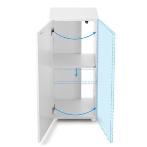 Aquael Optibent 70 balta spintelė 39x39x90cm - Image 2