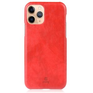 Crong Essential Cover - PU Leather dėklas skirtas Apple iPhone 11 Pro Max Red - Image 1