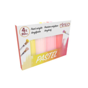 Artico - Set of acrylic pastel paints 80 ml 4 colours (Set 1) - Image 3