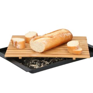 Alpina - Bamboo bread board with crumb tray - Image 2