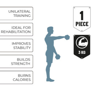 Umbro - Exercise dumbbell 3kg (Blue) - Image 4