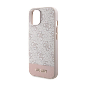 Guess 4G Bottom Stripe Collection - Apple iPhone 15 Case pink - Image 6