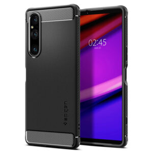 Spigen Rugged Armor - dėklas skirtas Sony Xperia 1 V Black - Image 1