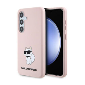 Karl Lagerfeld Silicone Choupette - Samsung Galaxy S24 Case pink - Image 1