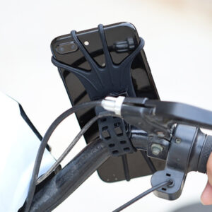 Swivel silicone bike holder with replaceable head - juodos spalvos - Image 2