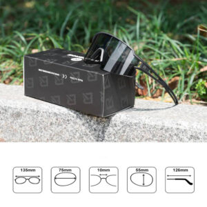 Rockbros 10175 photochromic UV400 cycling glasses - black - Image 5