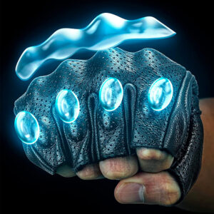 Rockbros 16220006004 XL leather motorcycle gloves - black - Image 3