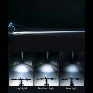 Rockbros 24310006001 Front Bike Light 400 lm + Micro USB Cable - USB-A - Black - Image 4