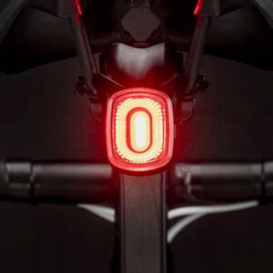 Rockbros Q2S LED Rear Bike Light with Smart Stop System + USB-C - USB-A Cable - Black - Image 5