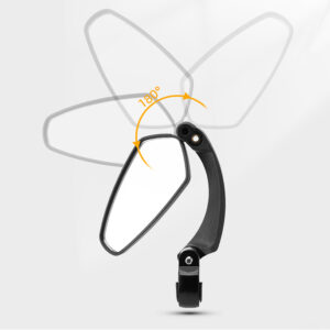 Rockbros 26210001003 Rearview Left Bicycle Mirror - Black - Image 5