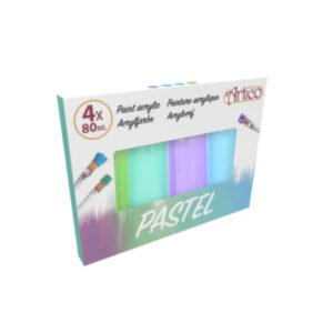 Artico - Set of acrylic pastel paints 80 ml 4 colours (Set 2) - Image 3