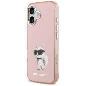 Karl Lagerfeld IML Aquarelle Choupette & Logo MagSafe - dėklas skirtas Apple iPhone 17 pink - Image 2