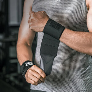 Rockbros 0431001 sports wristband - black (2 pcs.) - Image 5