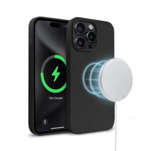 Crong Color Cover Magnetic - dėklas skirtas Apple iPhone 15 Pro MagSafe Black - Image 5