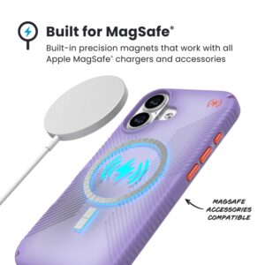 Speck Presidio Lux Grip MagSafe - Apple iPhone 17 Case Purple Fade/Magic Purple/New Poppy - Image 5