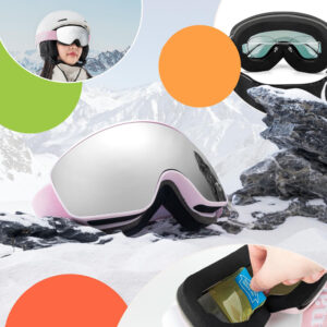 Qunature Pink Children's skiing goggles (medium/large children's version) - Image 3
