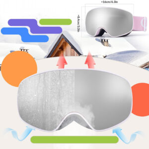 Qunature Pink Children's skiing goggles (medium/large children's version) - Image 4