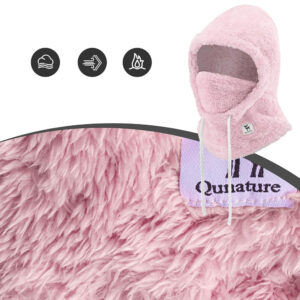 Qunature Arctic Velvet Ski Balaclava Size M - Pink - Image 5