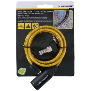 Dunlop - Keyed spiral bike lock (Yellow) - Image 2
