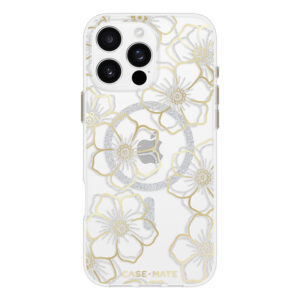 Case-Mate Floral Gems MagSafe - dėklas skirtas Apple iPhone 16 Pro Max Gold - Image 2
