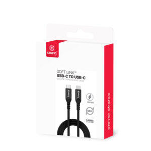 Crong Soft Link - 100W PD 5A USB-C to USB-C Cable 200cm black - Image 4