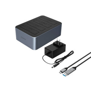 Orico 6646C3-C 4-Drive Docking Station with Offline Clone Function 2.5"/3.5" SATA HDD/SSD - Gray - Image 2