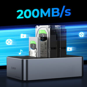 Orico 6656C3-C 5-Bay Docking Station with Offline Clone Function 2.5"/3.5" SATA HDD/SSD - Gray - Image 7