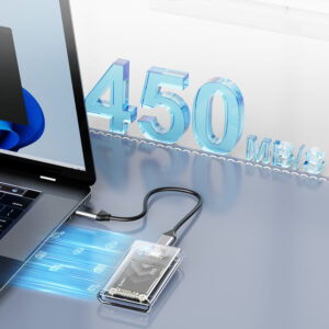 Orico TC10-MS MSATA USB-C 3.2 5Gb/s Disk Cartridge - Transparent - Image 4