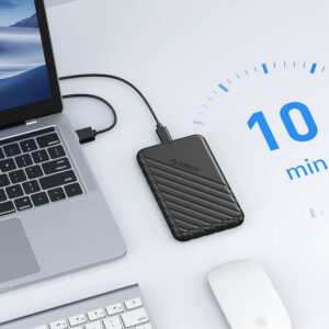Orico 25PW1-U3 2.5" HDD/SSD USB3.0 Micro-B 5Gb/s Disk Cartridge - juodos spalvos - Image 3