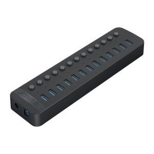 Orico CT2U3-13AB 13x USB-A 3.0 Hub with Switches - juodos spalvos - Image 2