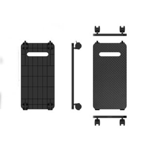 Orico CPB1 Computer Stand with Wheels - juodos spalvos - Image 3