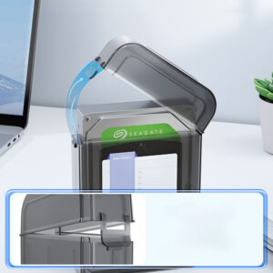 Orico PPH-25 protective case 2.5" disk box - semi-transparent, pilkos spalvos - Image 7