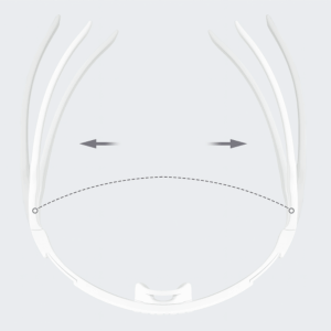 Rockbros Photochromic Cycling Glasses with UV Protection and Corrective Insert - White - Image 4