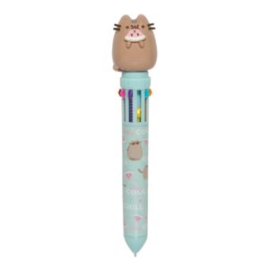 Pusheen - Automatic ballpoint pen 10 colours with 3D topper the Foodie collection