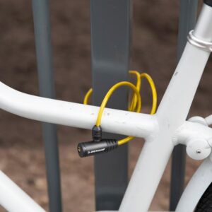 Dunlop - Keyed spiral bike lock (Yellow) - Image 3