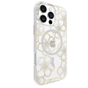 Case-Mate Floral Gems MagSafe - dėklas skirtas Apple iPhone 16 Pro Max Gold - Image 3