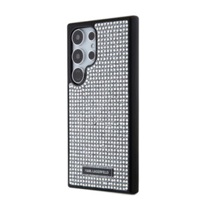 Karl Lagerfeld Rhinestone Metal Logo - dėklas skirtas Samsung Galaxy S24 Ultra Silver - Image 2
