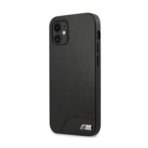BMW Smooth PU Leather - dėklas skirtas Apple iPhone 12 mini Black - Image 2