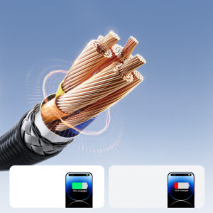 Joyroom S-A28 Flash Series 3A USB-A - Lightning cable 2m - juodos spalvos - Image 3