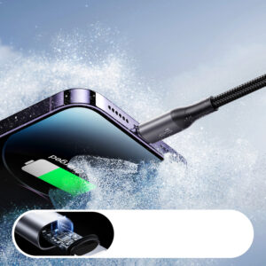 Joyroom S-A28 Flash Series 3A USB-A - Lightning cable 2m - juodos spalvos - Image 6