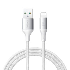 Joyroom S-A28 Flash Series 3A USB-A - Lightning cable 2m - baltos spalvos